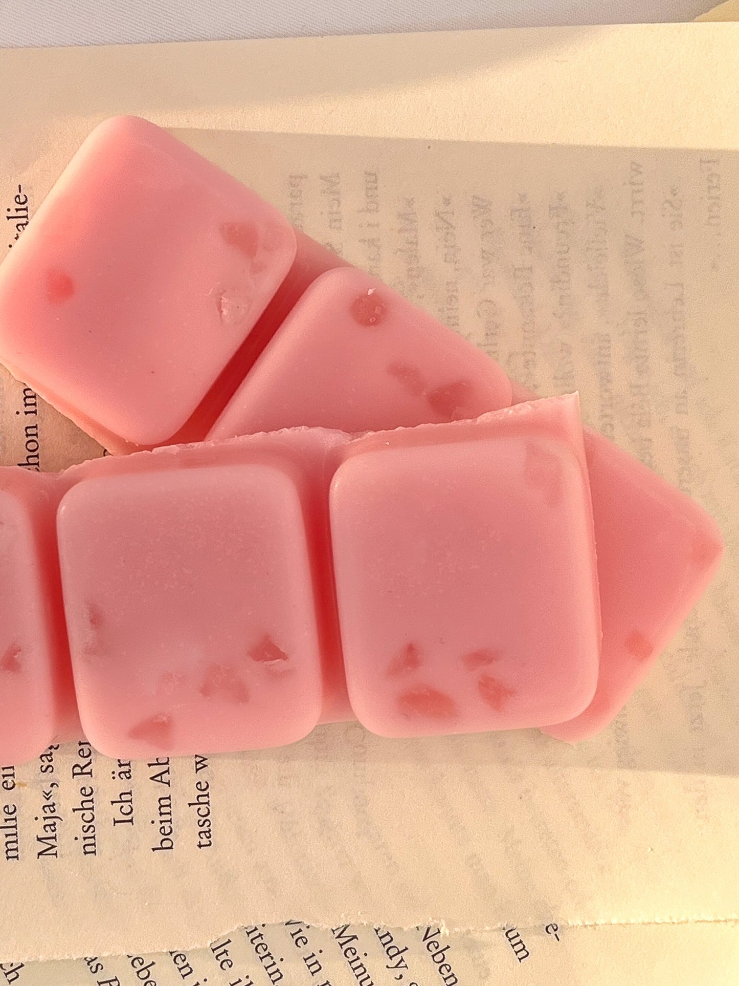 waxmelts, raumduft happy birthday buttercream strawberry sugar rose quarz