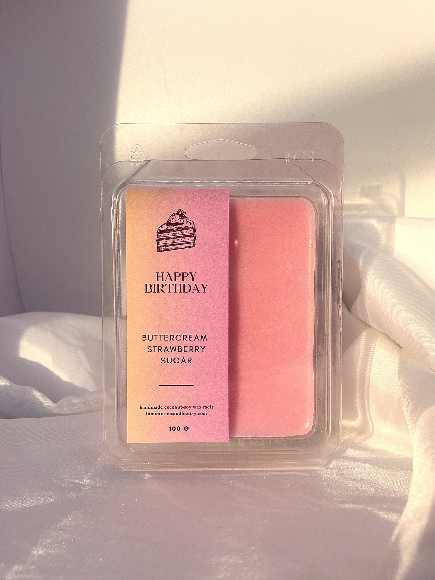 waxmelts, raumduft happy birthday buttercream strawberry sugar