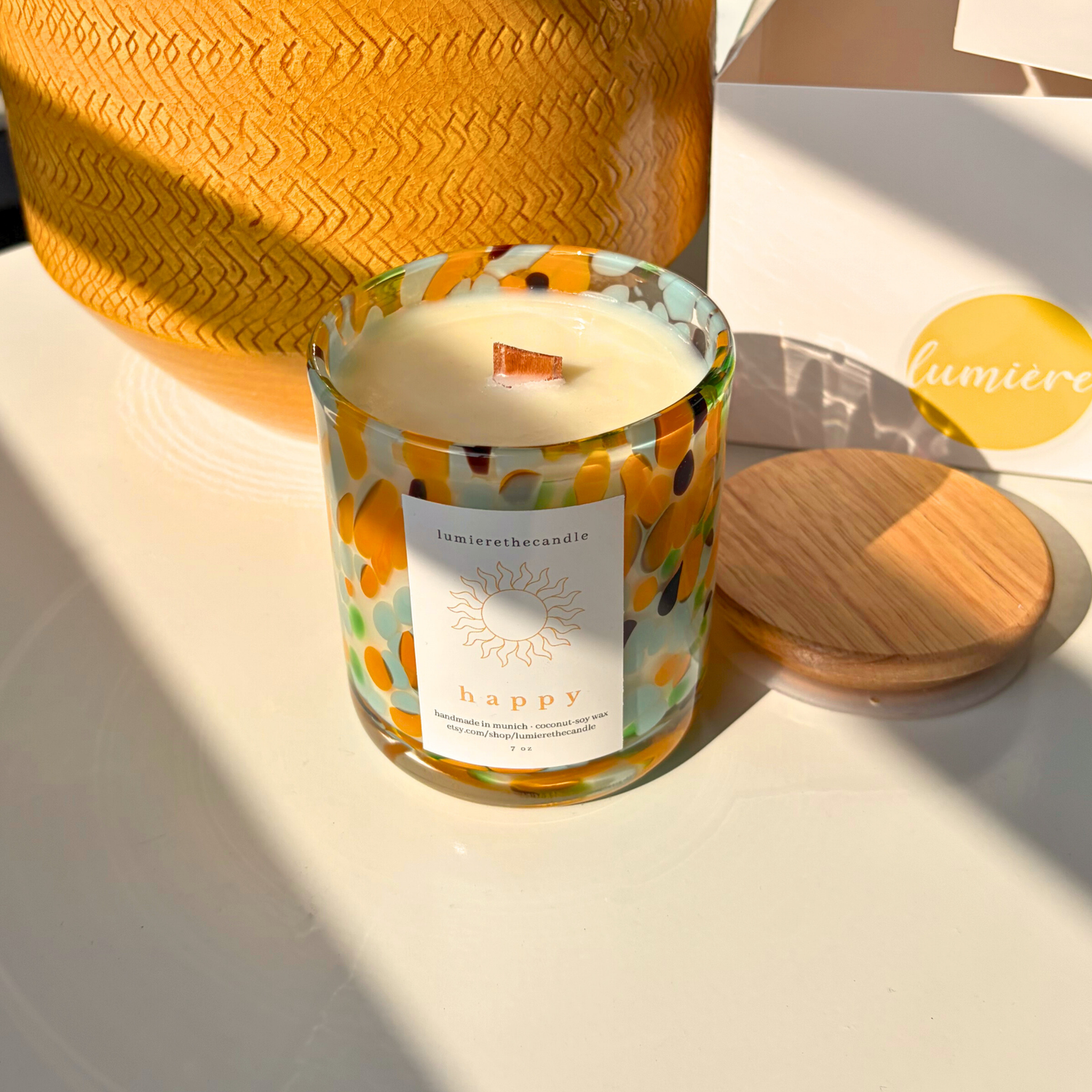 new collection summer candle with citronella and camphor orange candle with woodwick balance lumierethecandle